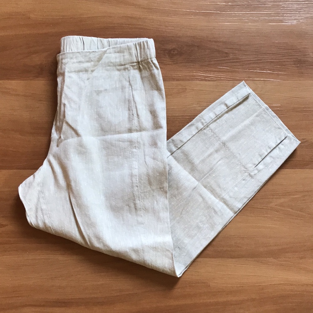 J. Jill Linen Blend Pants. Size Small.